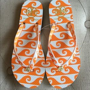 NWOT Authentic Tory Burch Flip flops.